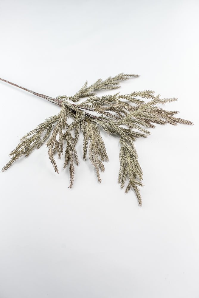 Brown & White Soft Touch Pine Spray - 35" - Greenery MarketX1974BRNW