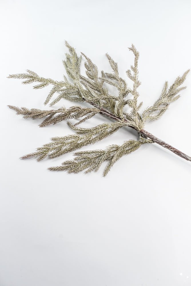 Brown & White Soft Touch Pine Spray - 35" - Greenery MarketX1974BRNW