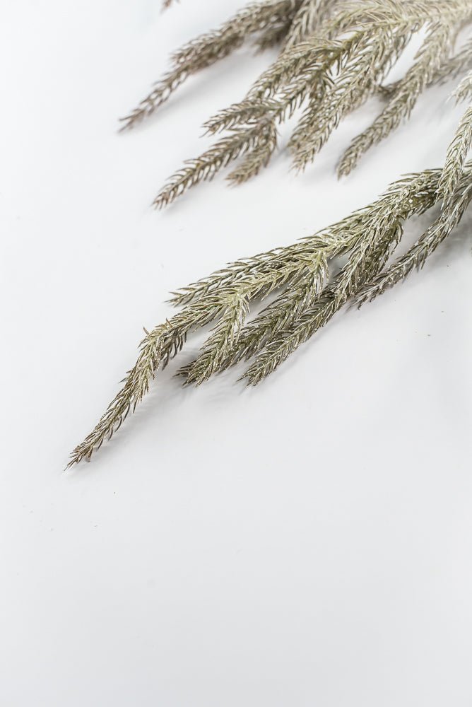 Brown & White Soft Touch Pine Spray - 35" - Greenery MarketX1974BRNW