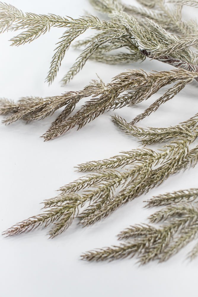 Brown & White Soft Touch Pine Spray - 35" - Greenery MarketX1974BRNW