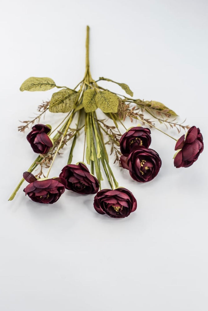 Burgundy Mixed Ranunculus Bush - Greenery Market40314-BG