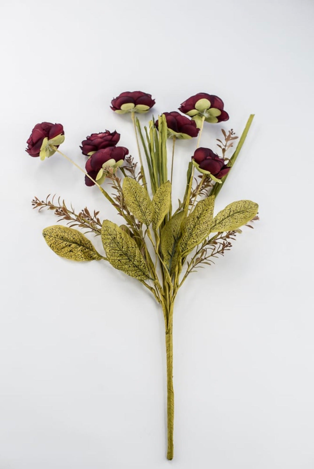 Burgundy Mixed Ranunculus Bush - Greenery Market40314-BG