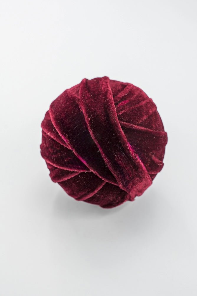 Burgundy Velvet Ball Ornament - 4.7" - Greenery MarketOrnaments278125