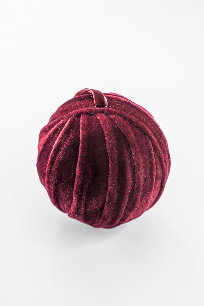 Burgundy Velvet Ball Ornament - 4.7" - Greenery MarketOrnaments278125