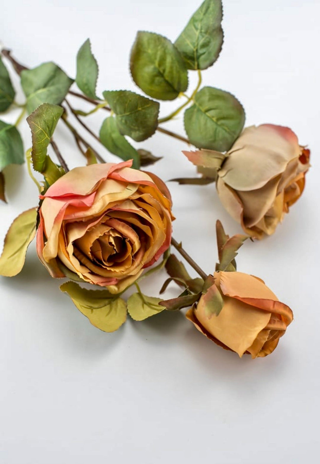 Cabbage Rose spray - golden mustard yellow - Greenery Marketartificial flowers6112 - YGO