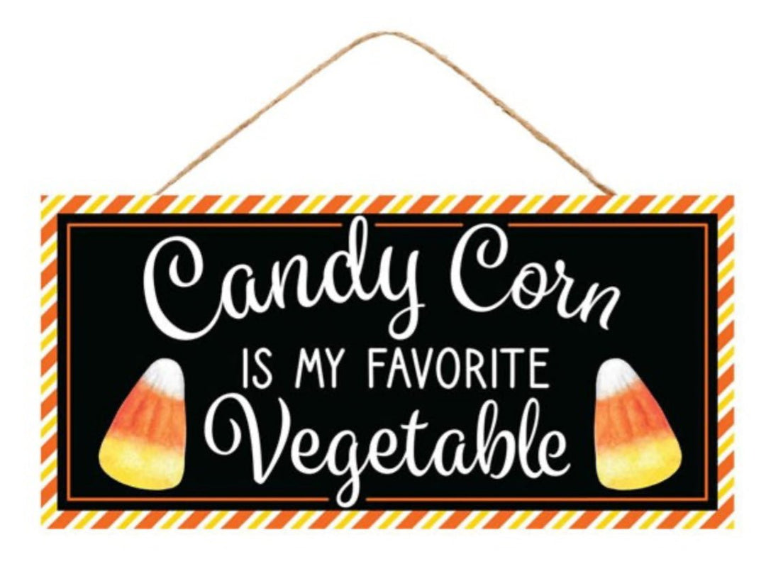 candy corn is my favorite vegtable sign - Greenery Marketsigns for wreathsAp7341