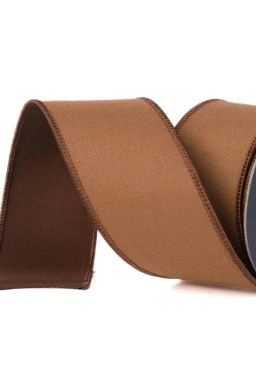 Cappuccino Linen Tones Farrisilk Wired Ribbon - 2.5" - Greenery MarketSR120-29