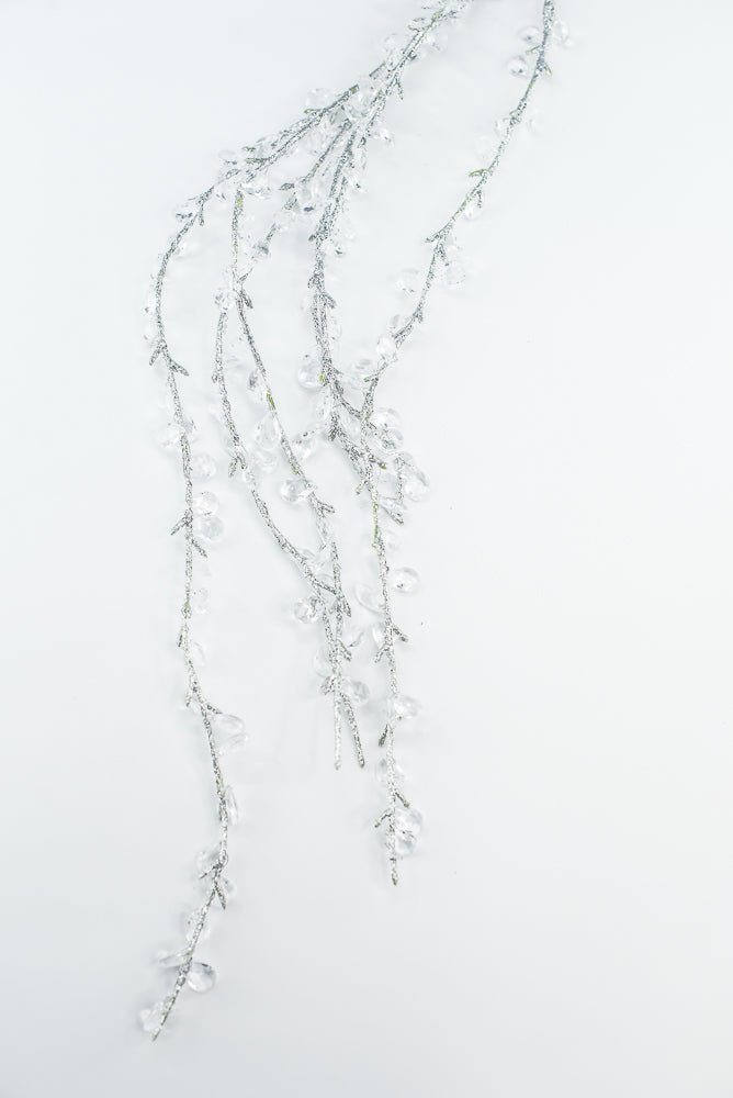 Cascade Crystal Gem Spray - Silver glitter - Greenery MarketXA343-SV