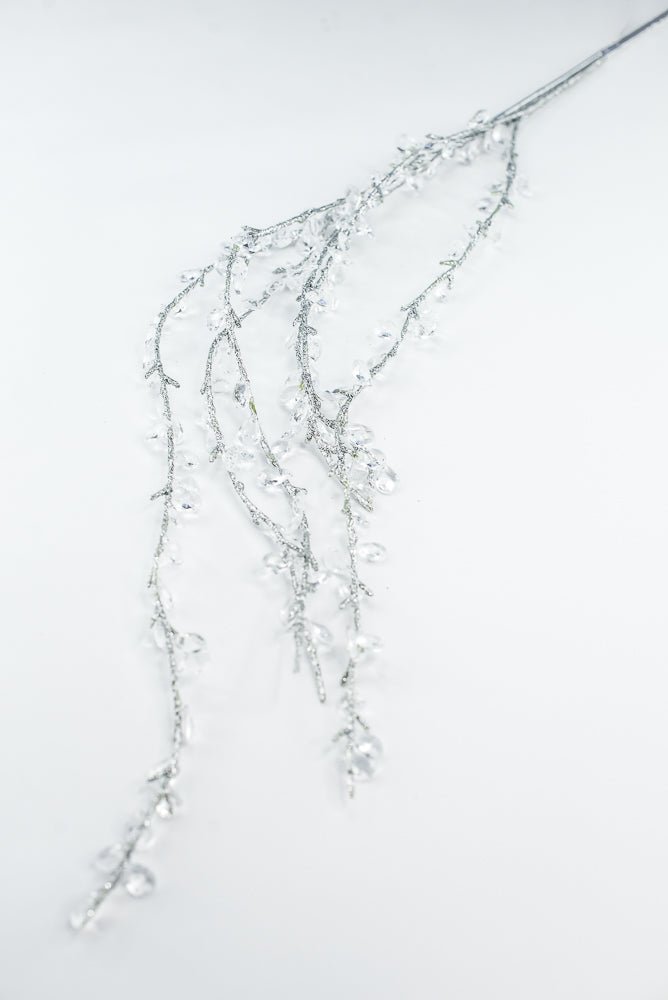 Cascade Crystal Gem Spray - Silver glitter - Greenery MarketXA343-SV