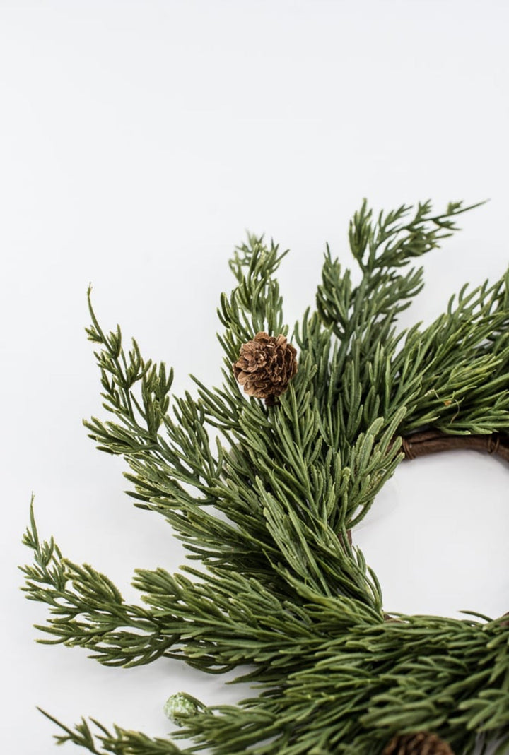 Cedar 10” mini wreath, candle ring wreath - Greenery Marketwreath base & containers2843017GR