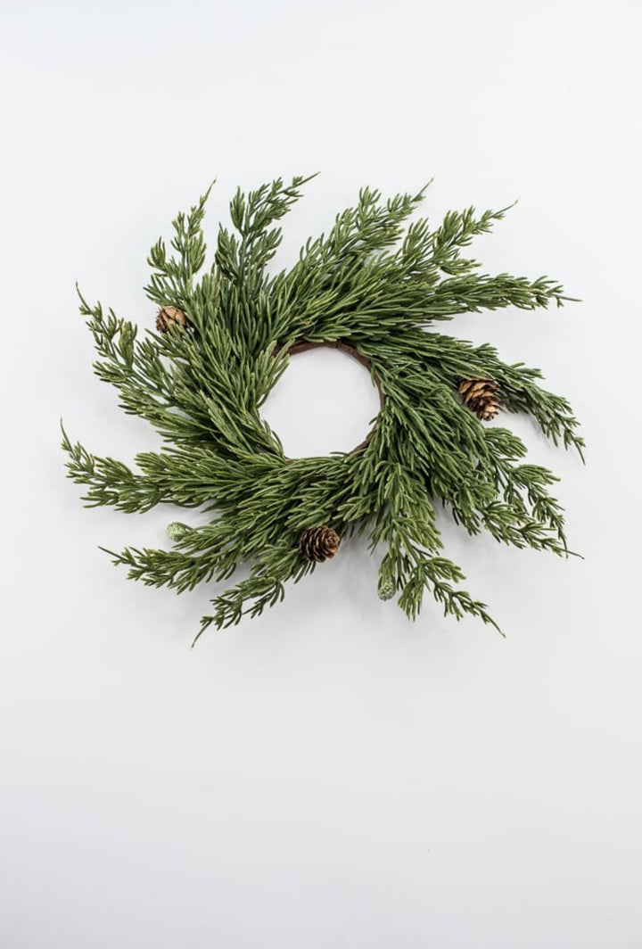 Cedar 10” mini wreath, candle ring wreath - Greenery Marketwreath base & containers2843017GR