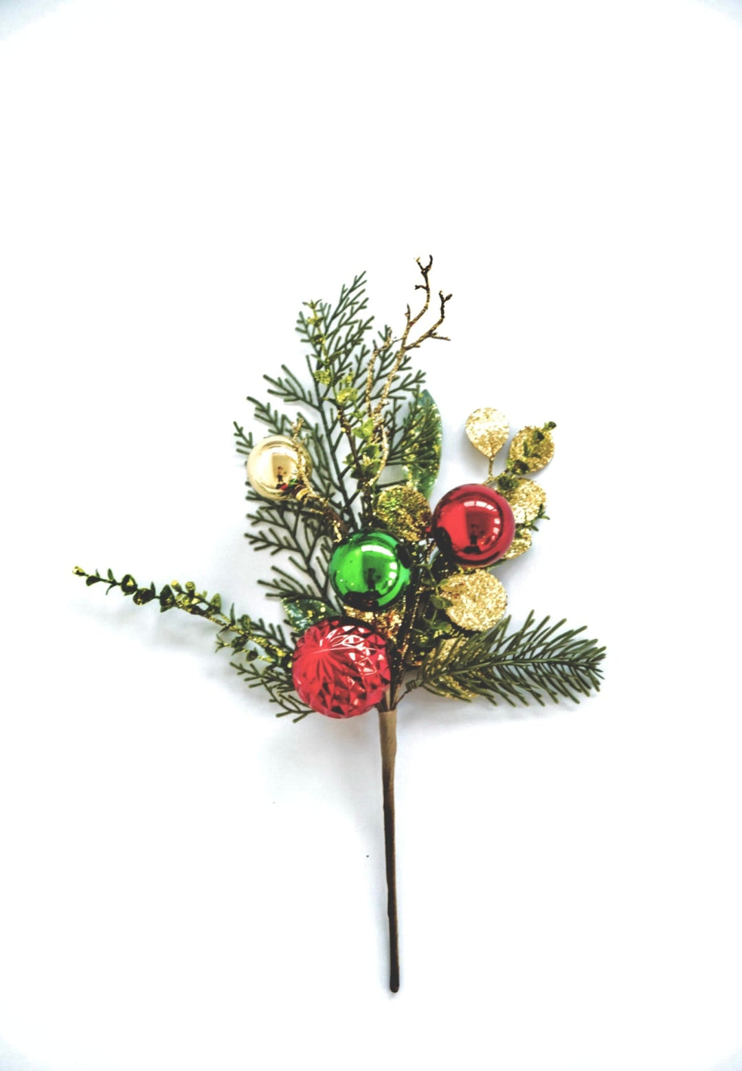 Cedar and mixed greenery red, green, and gold ornaments - Greenery MarketChristmasXg964 - rggo