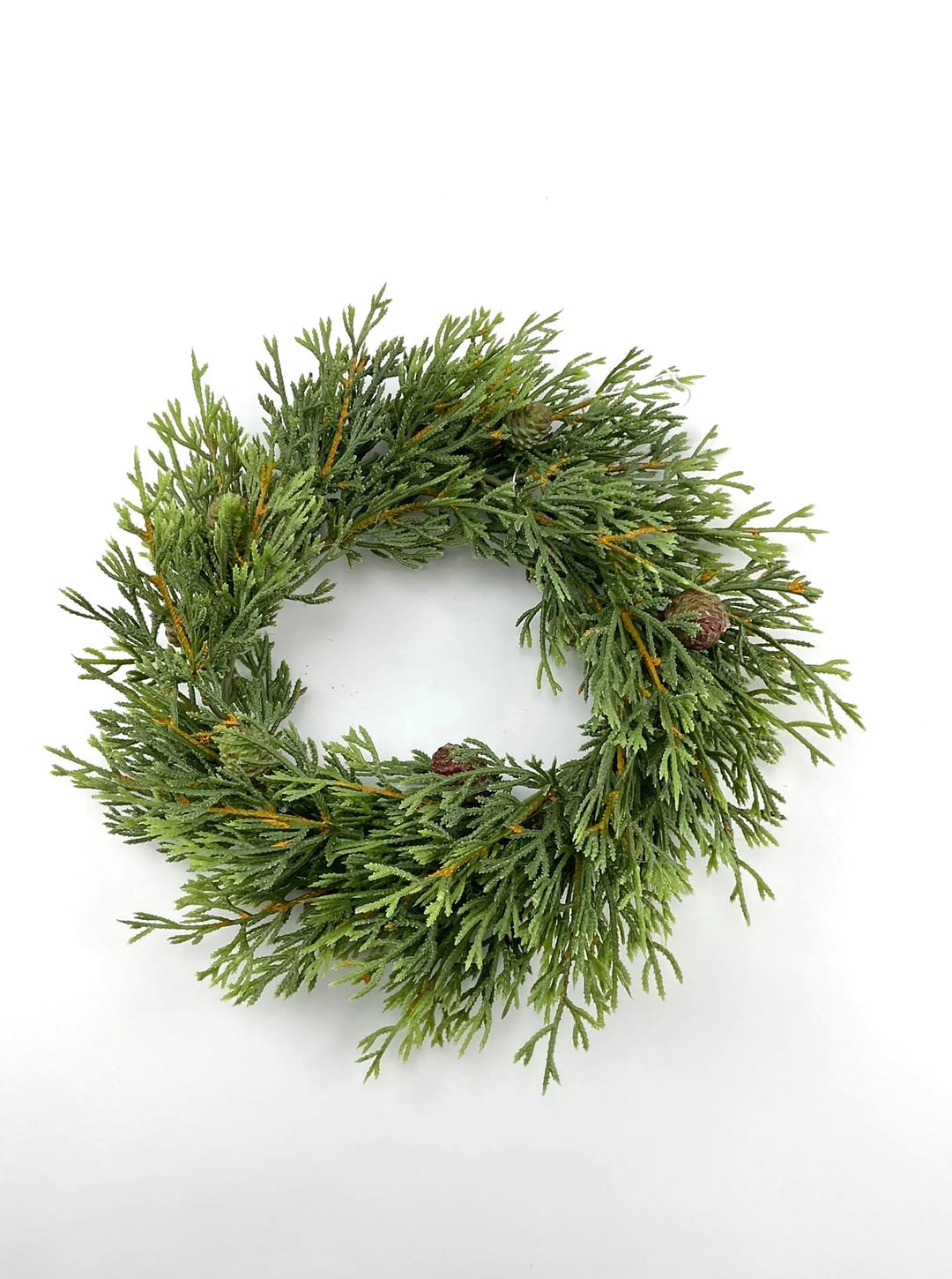 Cedar mini wreath, candle ring wreath 10” - Greenery Marketwreath base & containers27289