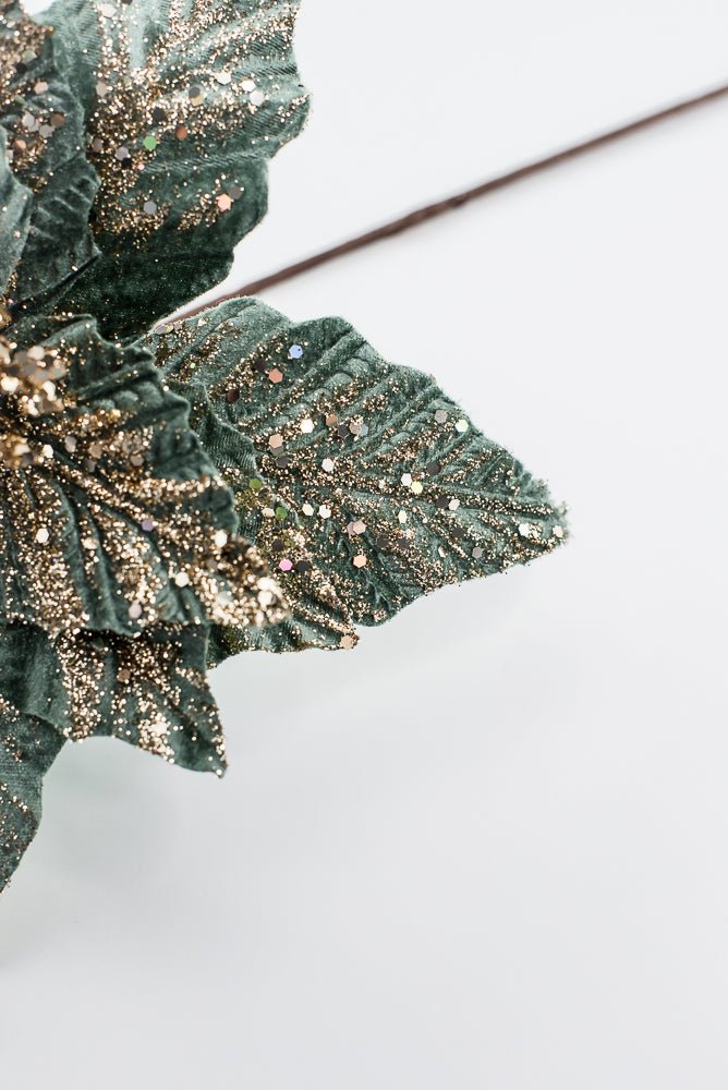 Celadon & Champagne Poinsettia Stem - 19" - Greenery MarketArtificial Flowers281587