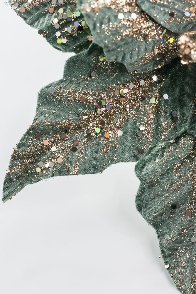 Celadon & Champagne Poinsettia Stem - 19" - Greenery MarketArtificial Flowers281587