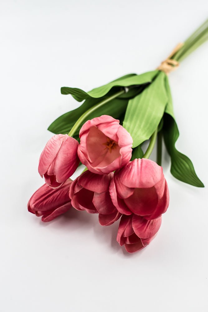 Cerise pink life like tulip bundle - Greenery Market3876-cer