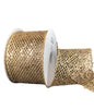Champagne glitter net wired ribbon, 2.5" - Greenery MarketRibbons & Trim71123-40-14