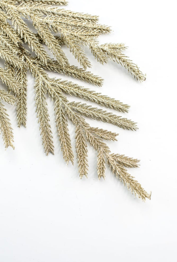 Champagne glitter pine spray - Greenery MarketSeasonal & Holiday DecorationsMTX74557 CHAM