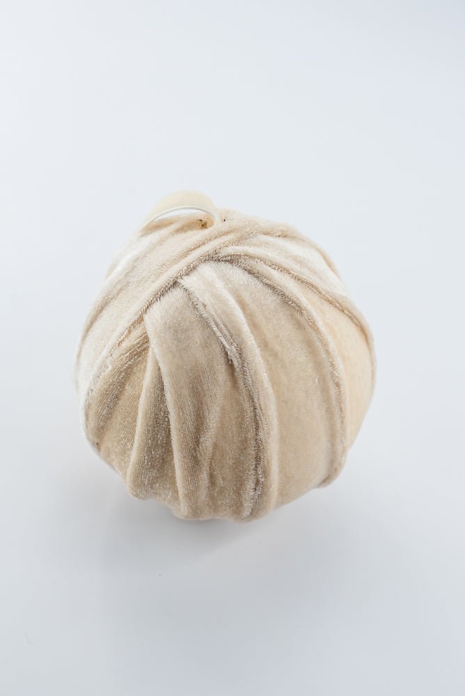 Champagne Velvet Ball Ornament - 4.7" - Greenery MarketOrnaments278122