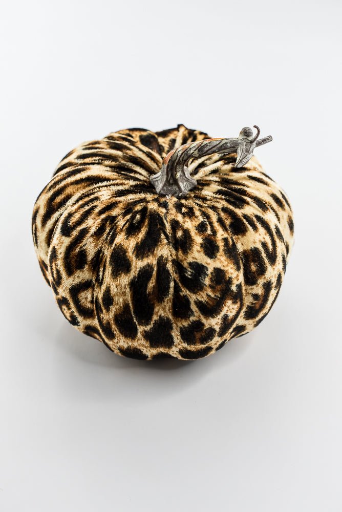 Cheetah fabric pumpkin lg - Greenery MarketPicks56742lg