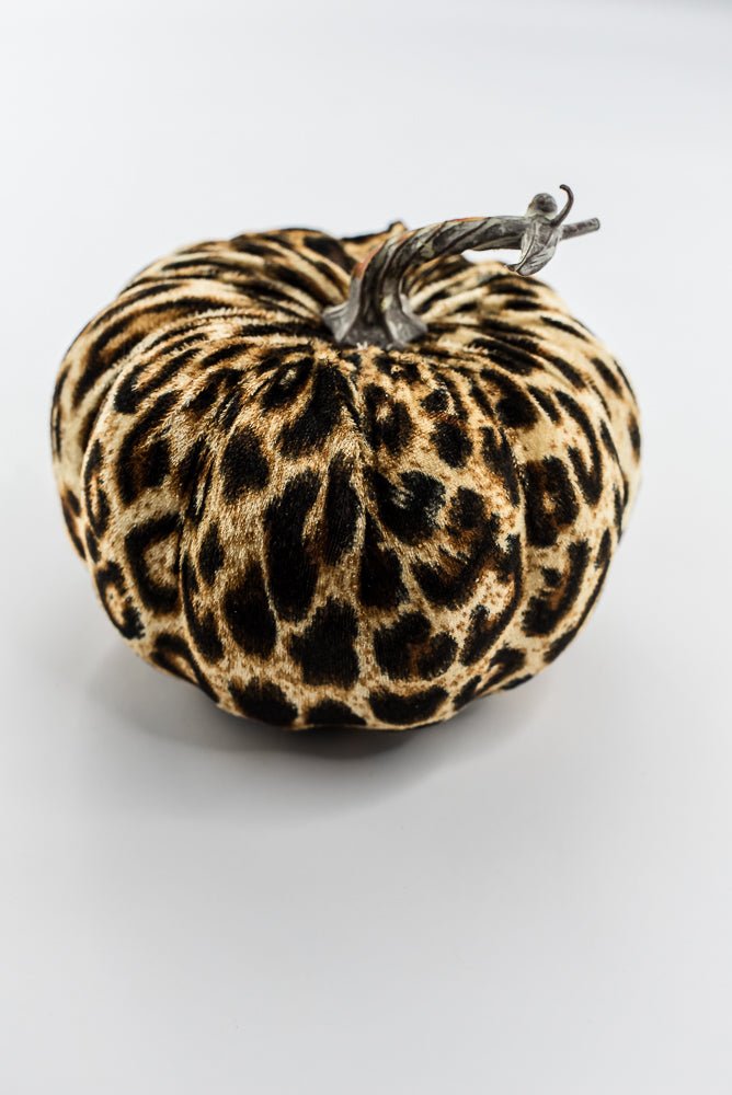 Cheetah fabric pumpkin lg - Greenery MarketPicks56742lg