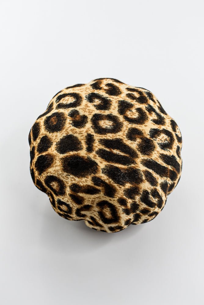 Cheetah fabric pumpkin lg - Greenery MarketPicks56742lg