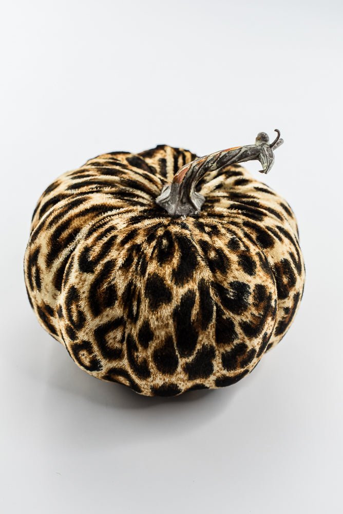 Cheetah fabric pumpkin lg - Greenery MarketPicks56742lg
