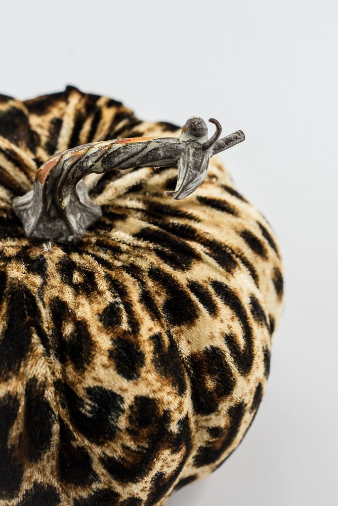 Cheetah fabric pumpkin lg - Greenery MarketPicks56742lg