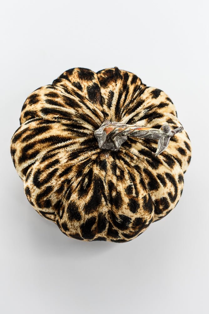 Cheetah fabric pumpkin lg - Greenery MarketPicks56742lg