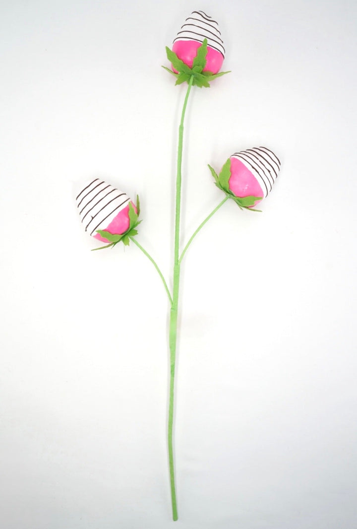 Chocolate Dipped Pink Strawberry Pick - 22" - Greenery MarketSeasonal & Holiday Decorations63908PK