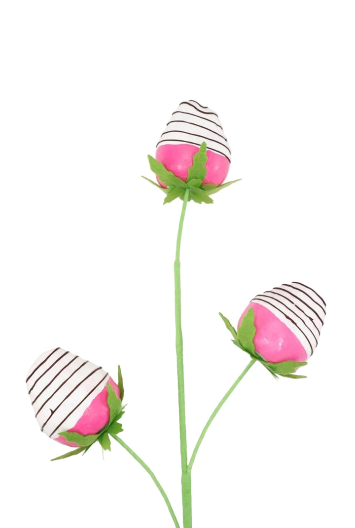 Chocolate Dipped Pink Strawberry Pick - 22" - Greenery MarketSeasonal & Holiday Decorations63908PK