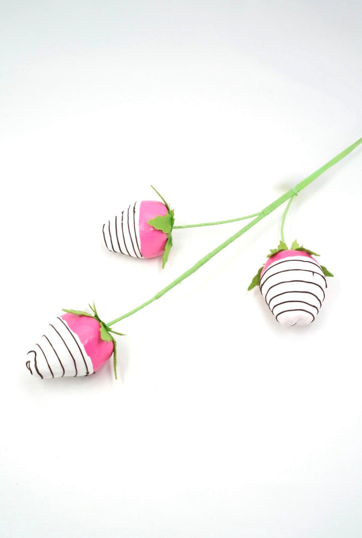 Chocolate Dipped Pink Strawberry Pick - 22" - Greenery MarketSeasonal & Holiday Decorations63908PK
