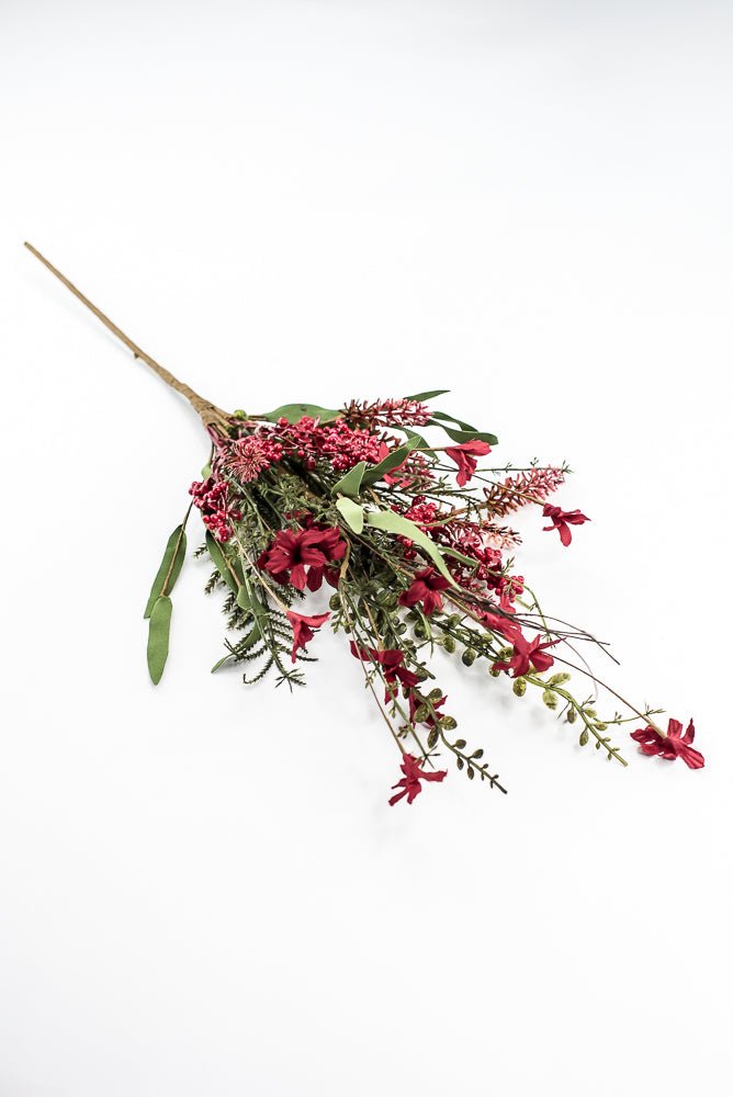 Christmas Fern and berry spray - red 63526 - Greenery MarketArtificial Flora63526 - RD