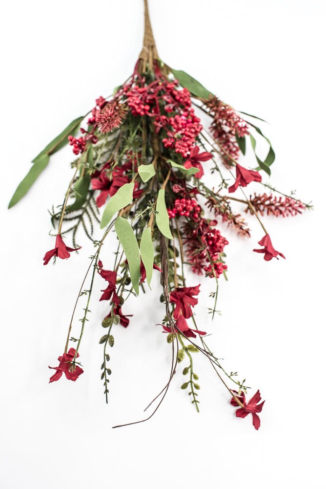 Christmas Fern and berry spray - red 63526 - Greenery MarketArtificial Flora63526 - RD