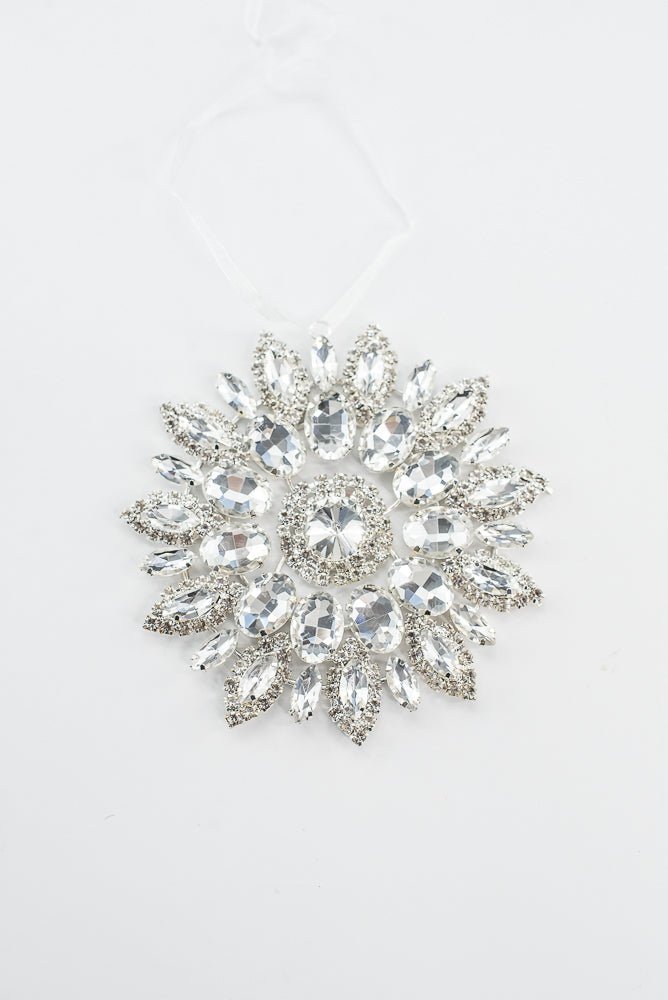 Clear Hanging Jewel Ornament - 4.25" - Greenery MarketAC518CL