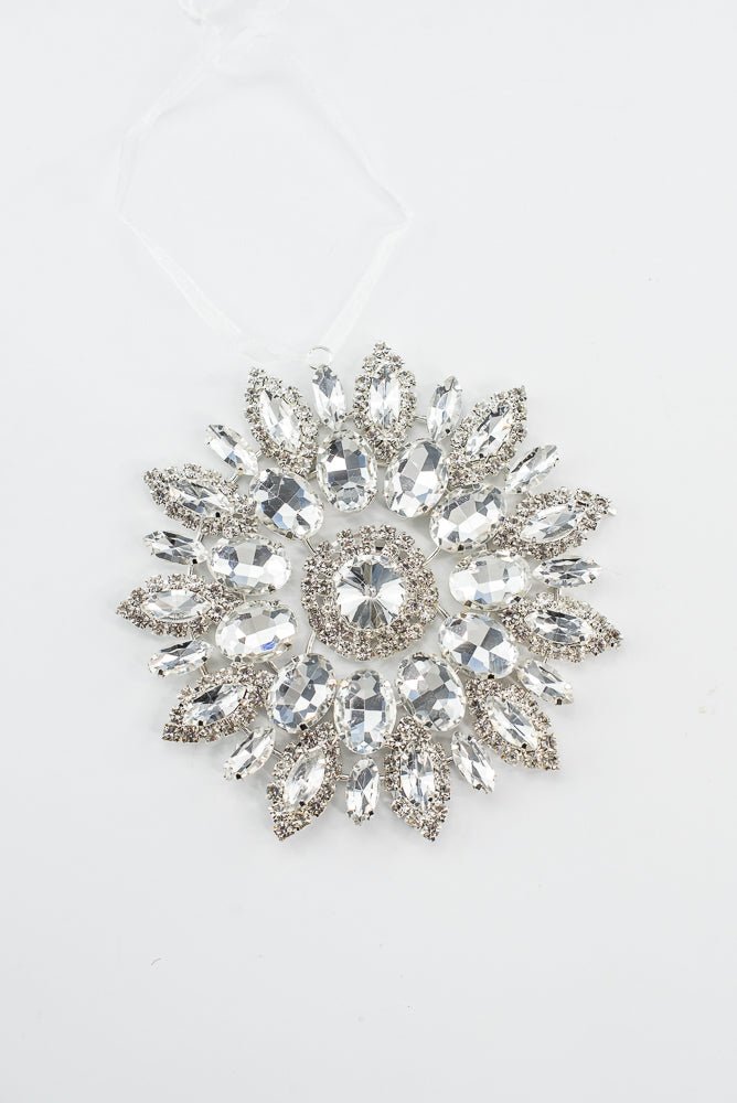 Clear Hanging Jewel Ornament - 4.25" - Greenery MarketAC518CL