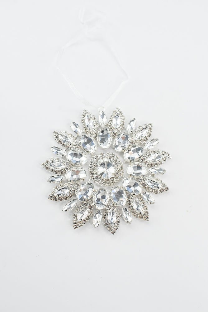 Clear Hanging Jewel Ornament - 4.25" - Greenery MarketAC518CL