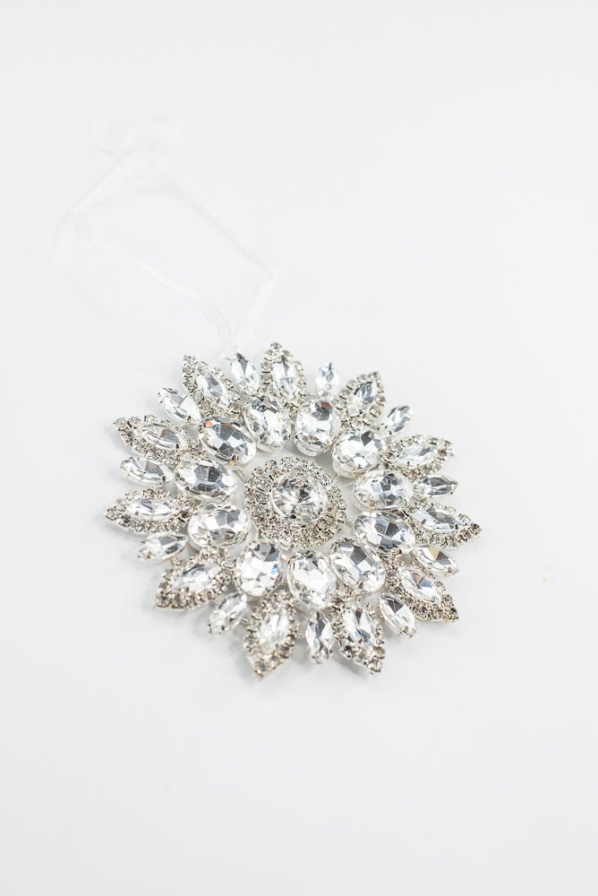 Clear Hanging Jewel Ornament - 4.25" - Greenery MarketAC518CL