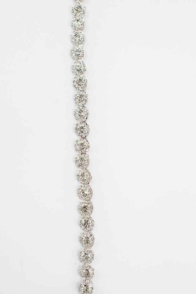 Clear Round Cut Crystal Chain Garland With Hooks - 36" - Greenery MarketAC524CL