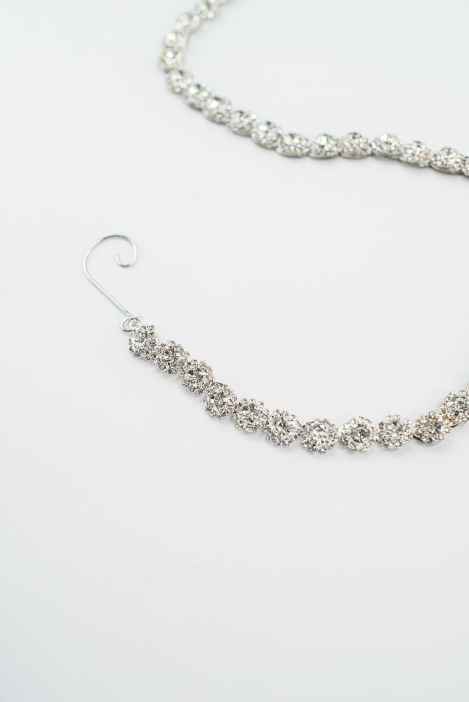 Clear Round Cut Crystal Chain Garland With Hooks - 36" - Greenery MarketAC524CL