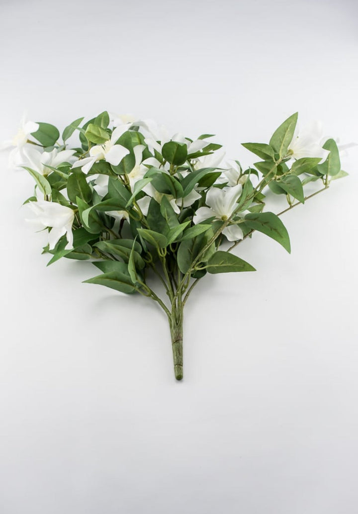 Clematis hanging vine bush - white - Greenery Marketartificial flowers27430