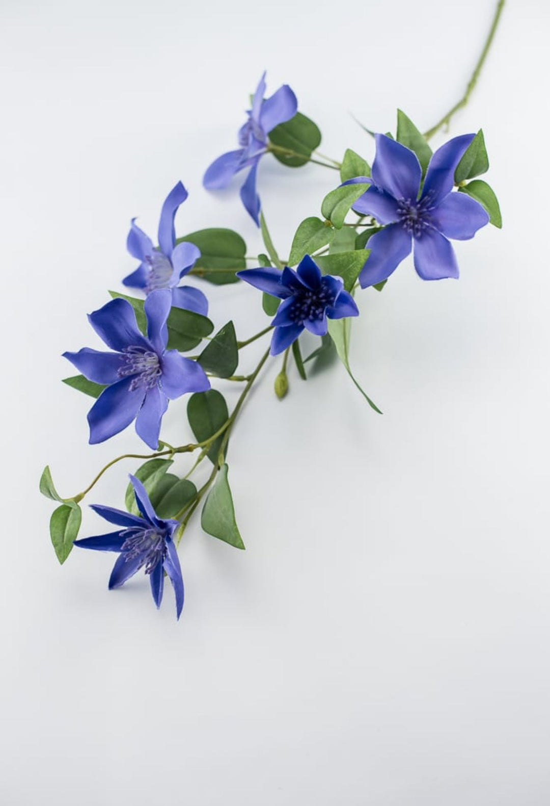 Clematis vine spray - periwinkle - Greenery Marketartificial flowers27433