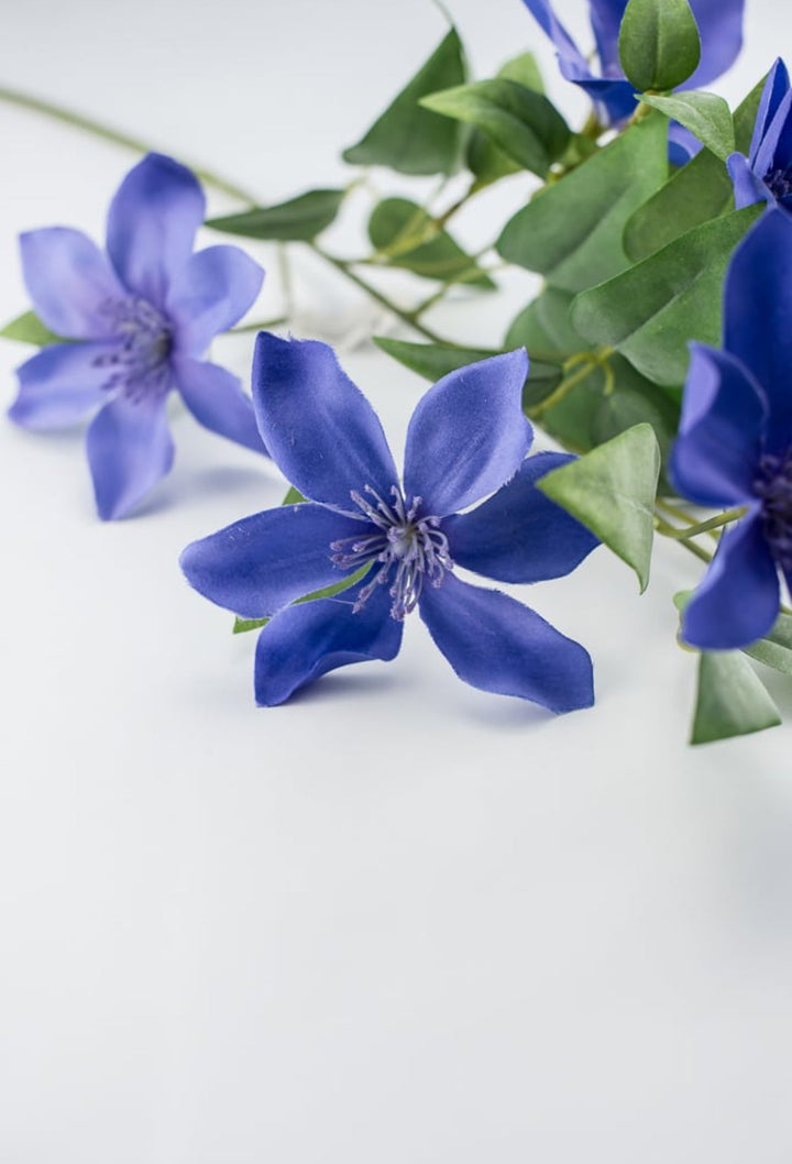 Clematis vine spray - periwinkle - Greenery Marketartificial flowers27433