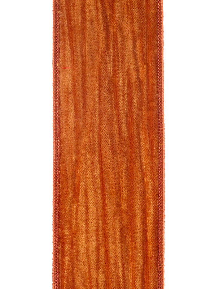 Copper crushed velvet wired ribbon, 2.5" - Greenery MarketWired ribbon94560W - 085 - 40F