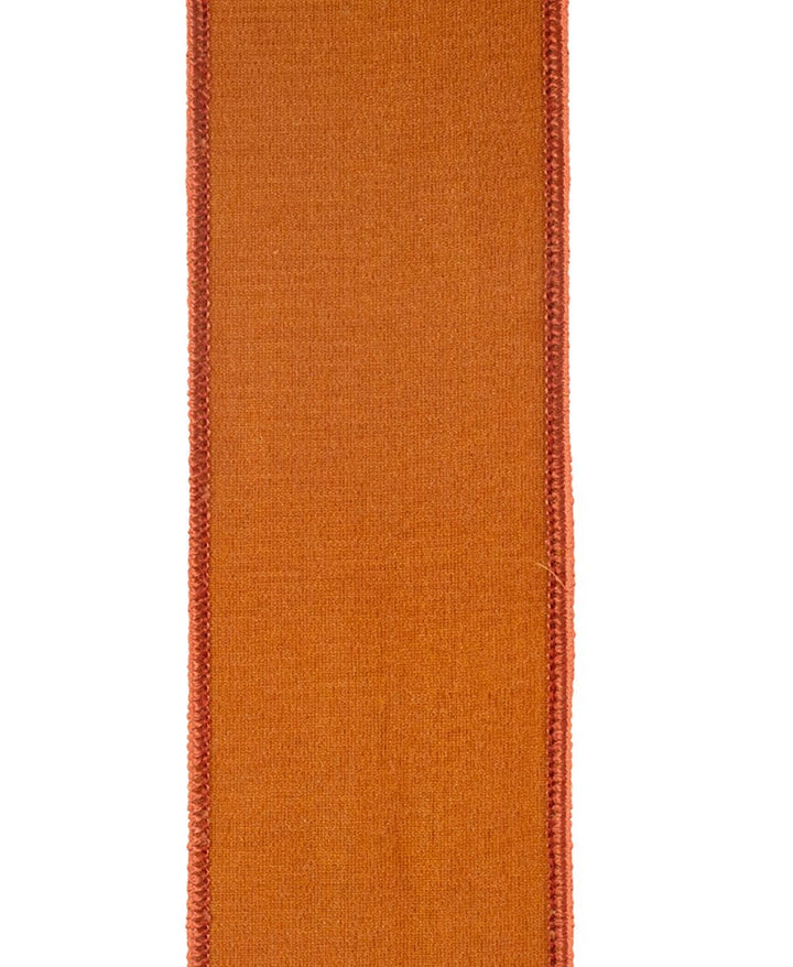 Copper crushed velvet wired ribbon, 2.5" - Greenery MarketWired ribbon94560W - 085 - 40F