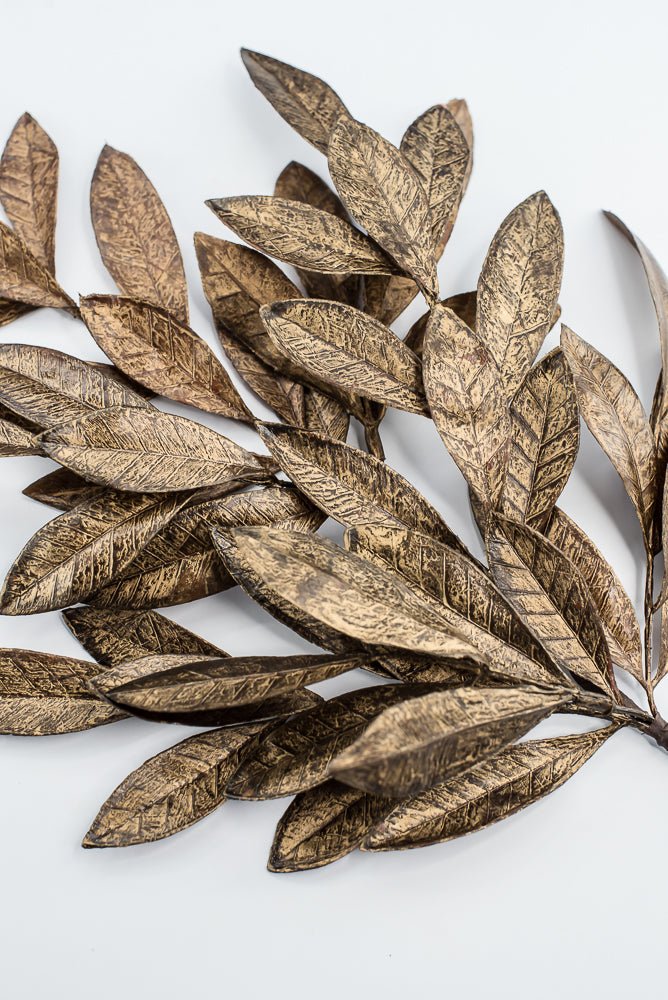 Copper & Gold Bay Leaf Spray - 24" - Greenery MarketXAS474-CP/GO