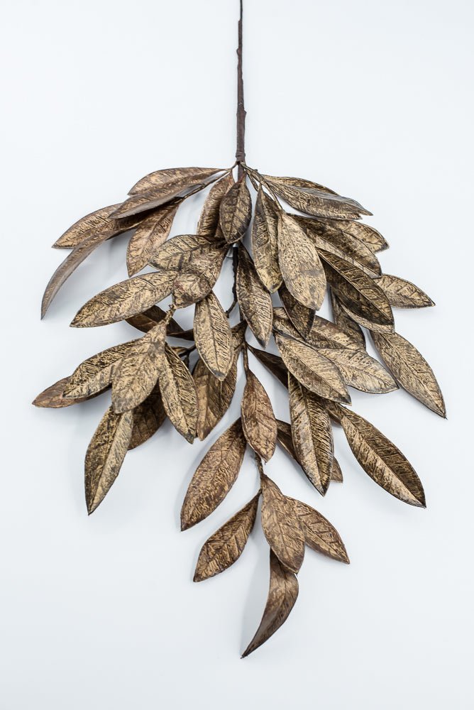 Copper & Gold Bay Leaf Spray - 24" - Greenery MarketXAS474-CP/GO