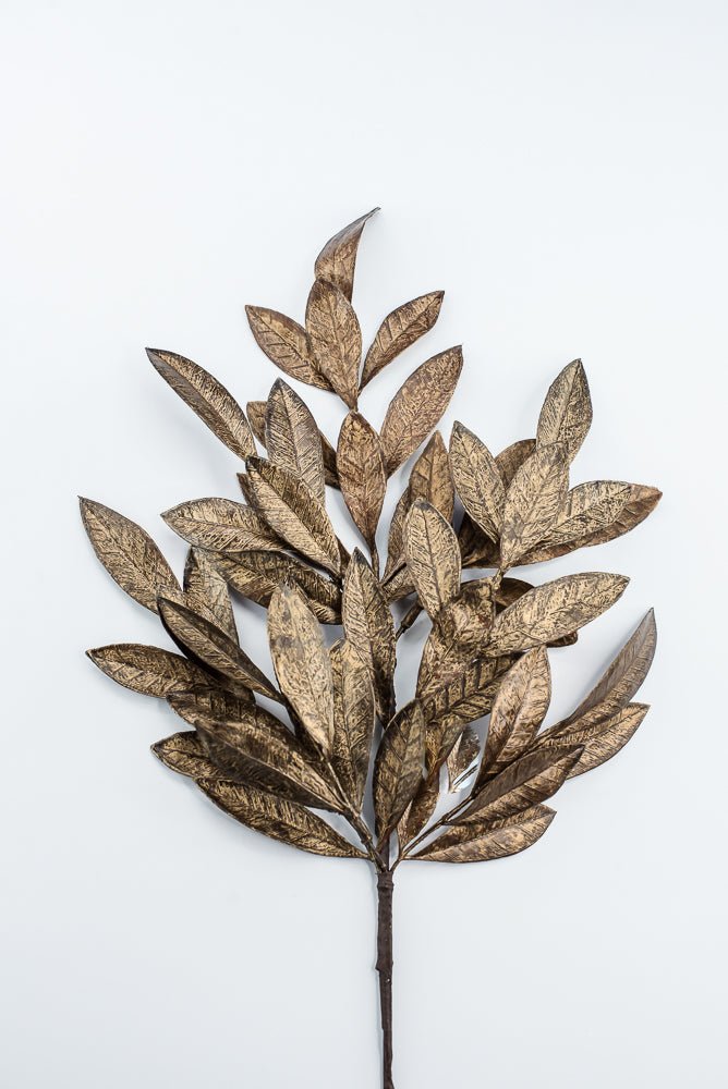 Copper & Gold Bay Leaf Spray - 24" - Greenery MarketXAS474-CP/GO
