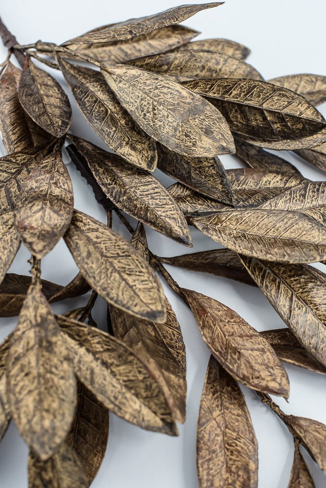 Copper & Gold Bay Leaf Spray - 24" - Greenery MarketXAS474-CP/GO