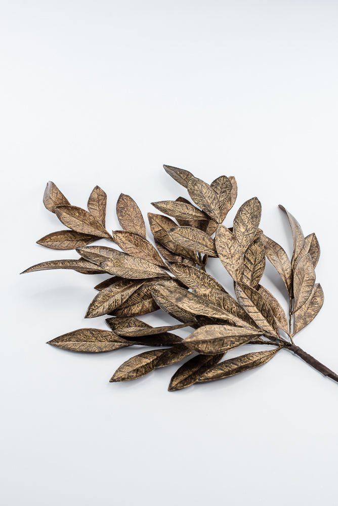 Copper & Gold Bay Leaf Spray - 24" - Greenery MarketXAS474-CP/GO